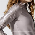 Hot Sale Special Custom Glossy Embossing Cool Sports Wear Coats Jacket Outside Woman